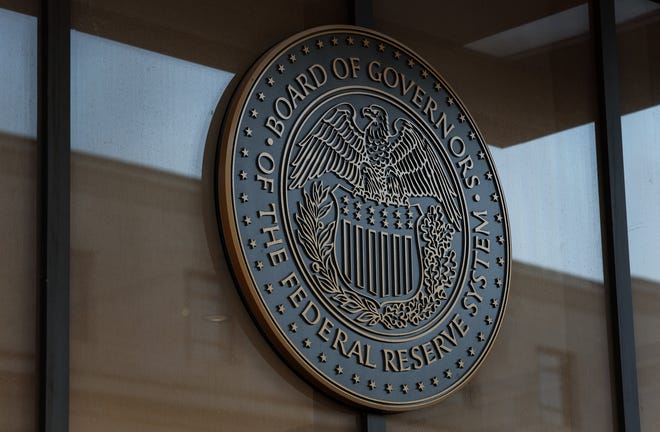 Un edificio de oficinas de la Reserva Federal se muestra el 21 de marzo de 2023 en Washington, DC