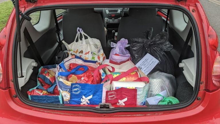 La RAF dice que el banco de alimentos no se creó para su personal.  Foto: Destiny Outreach Coningsby