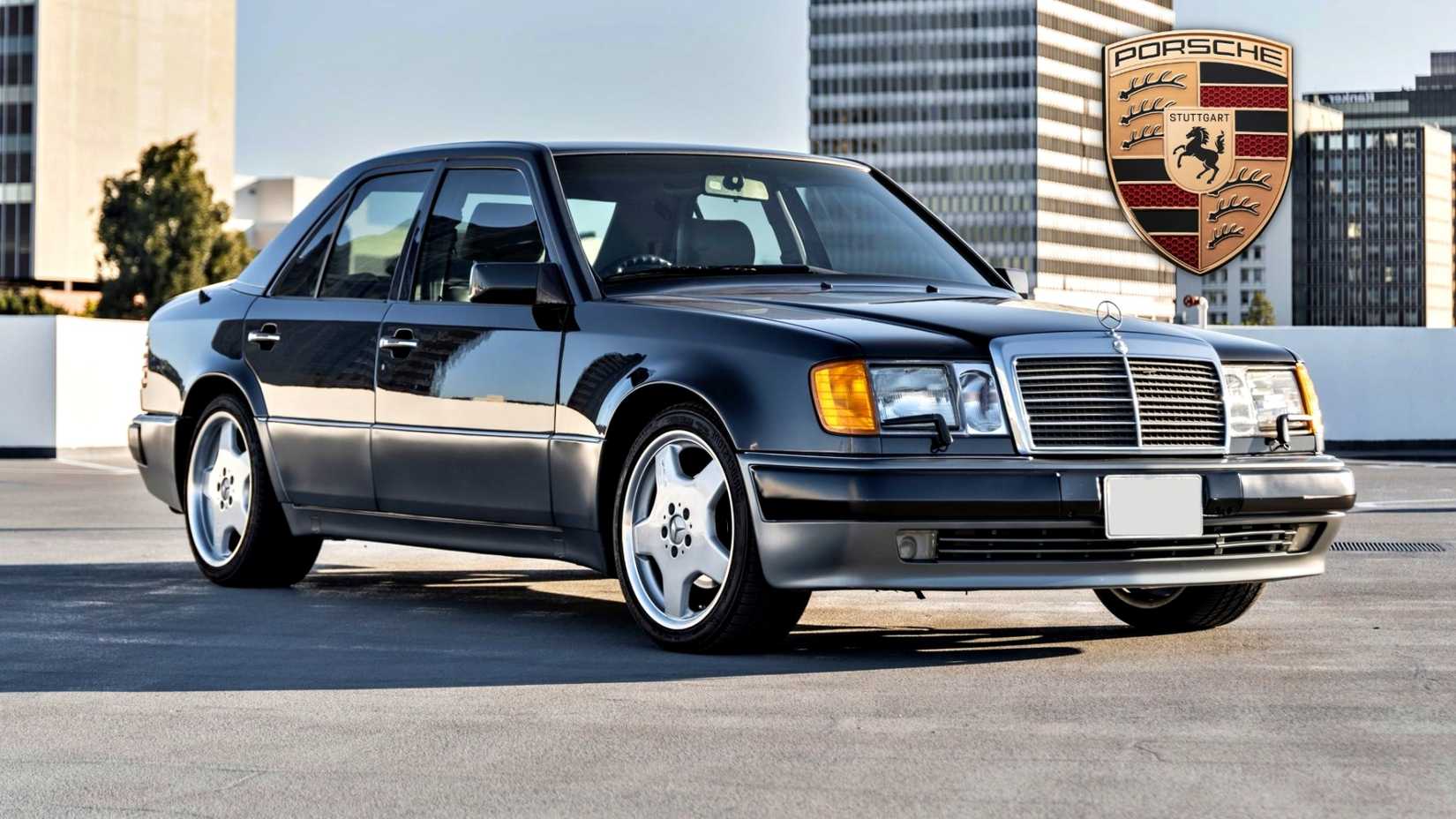 Black 1992 Mercedes Benz 500E 
