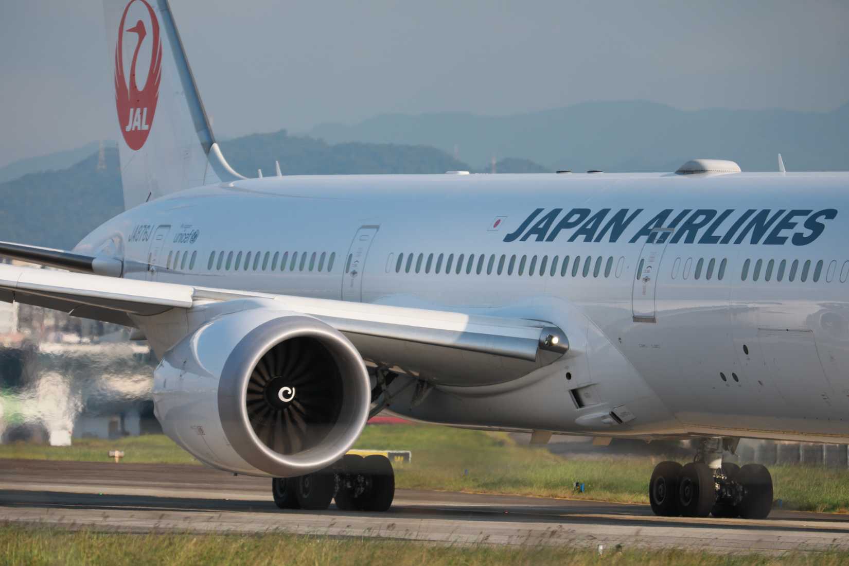 Tapay, Taiwán - 13 de octubre de 2024 - Japan Airlines