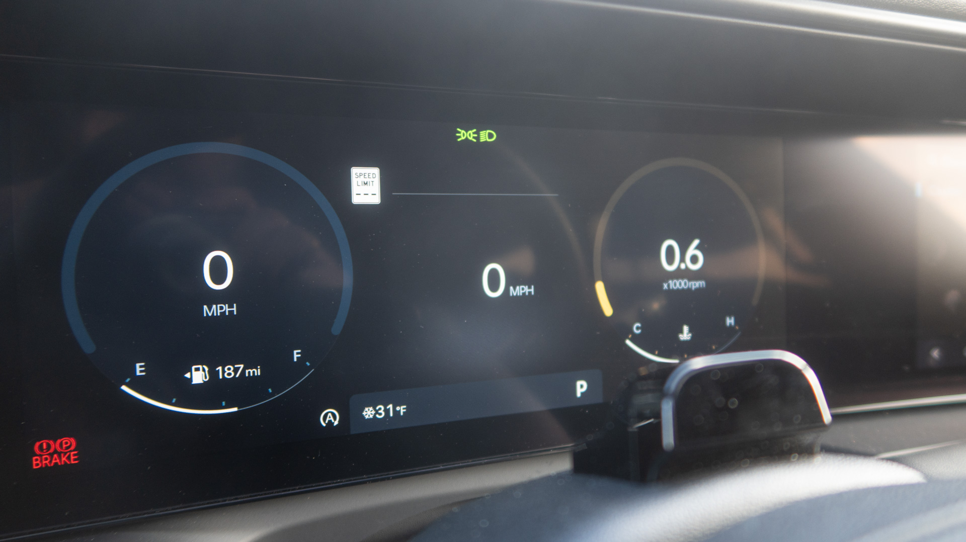 Pantalla del tablero de Hyundai Palisade.