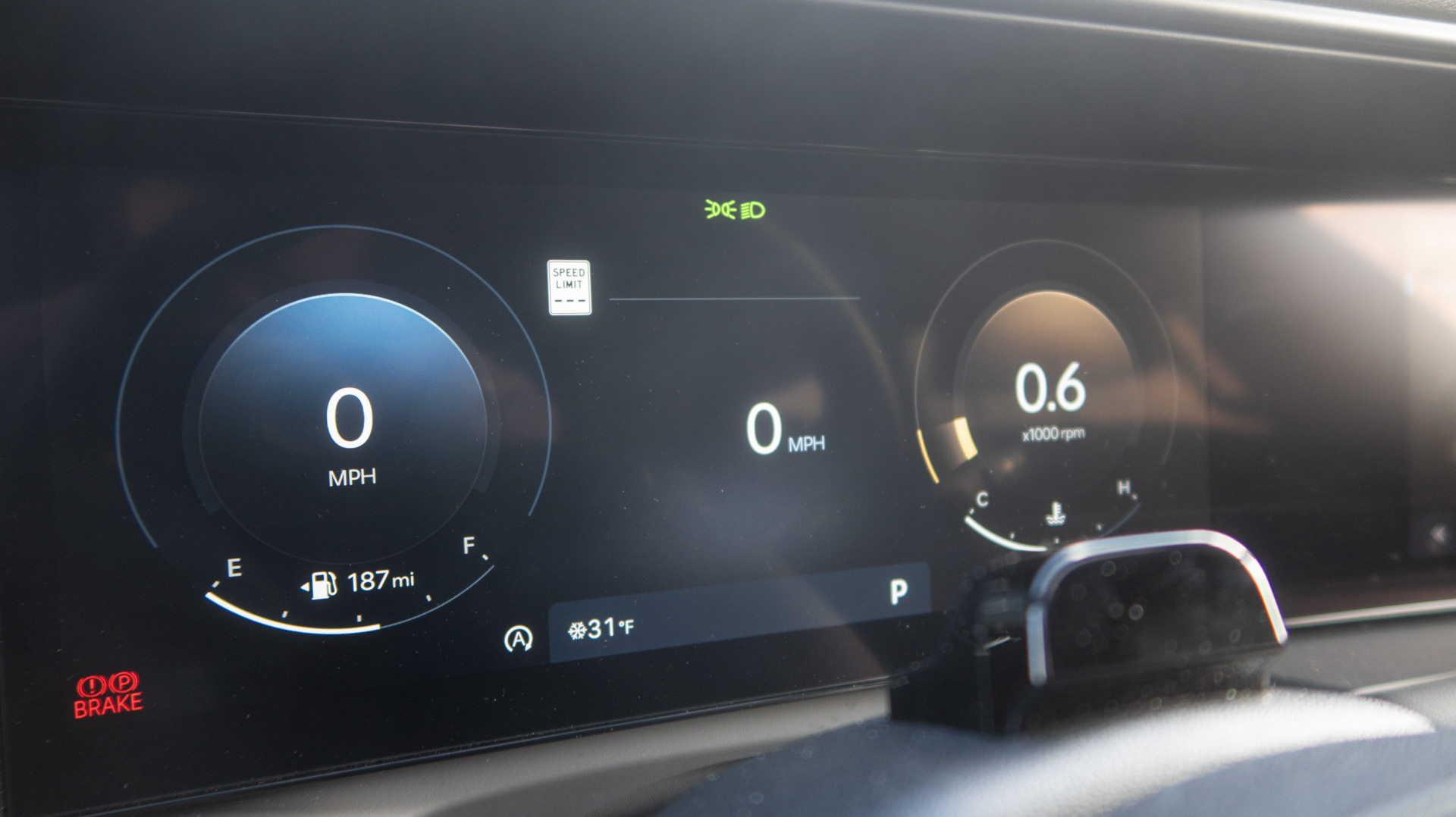 Pantalla del tablero de Hyundai Palisade.