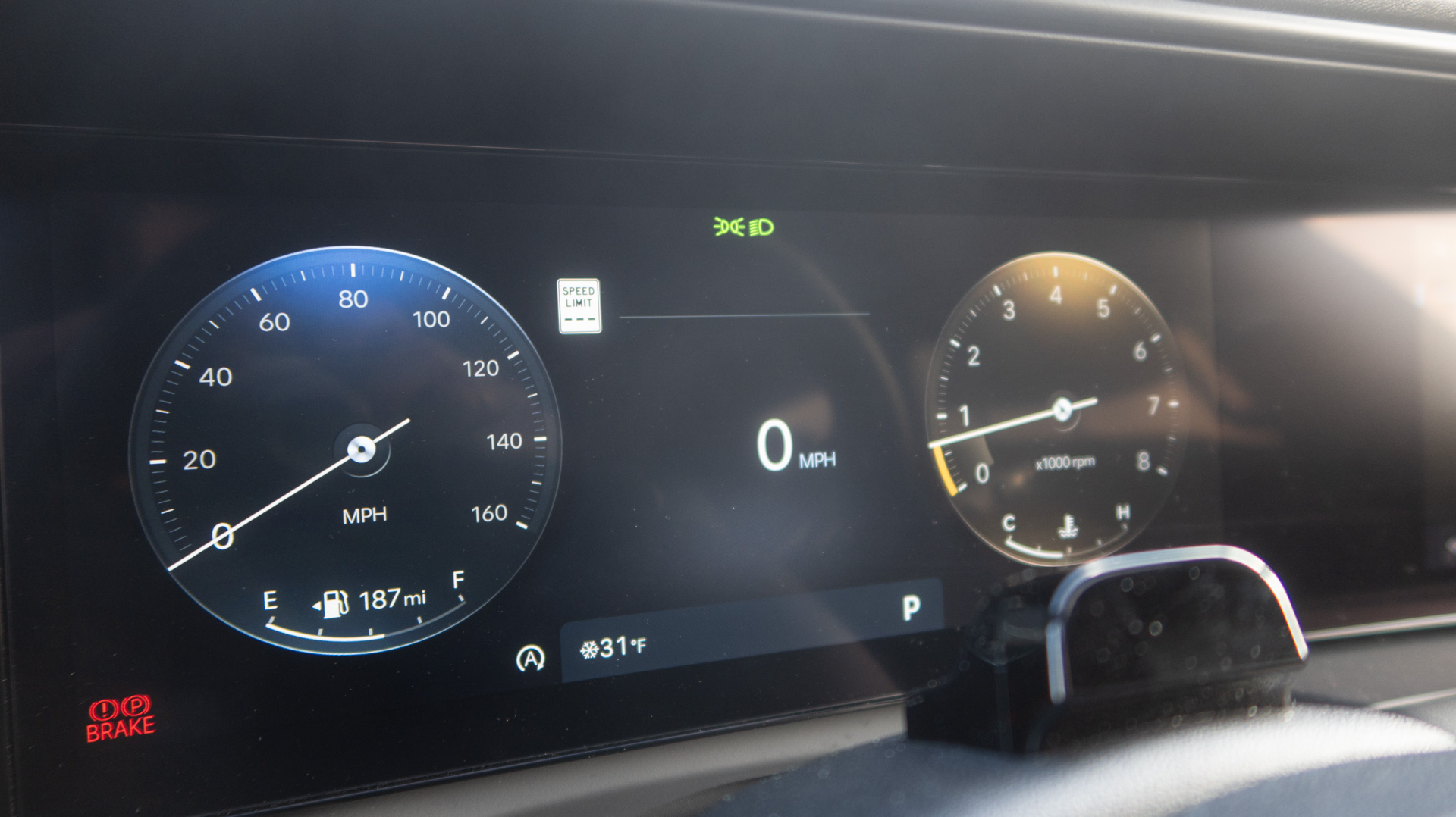 Pantalla del tablero de Hyundai Palisade.
