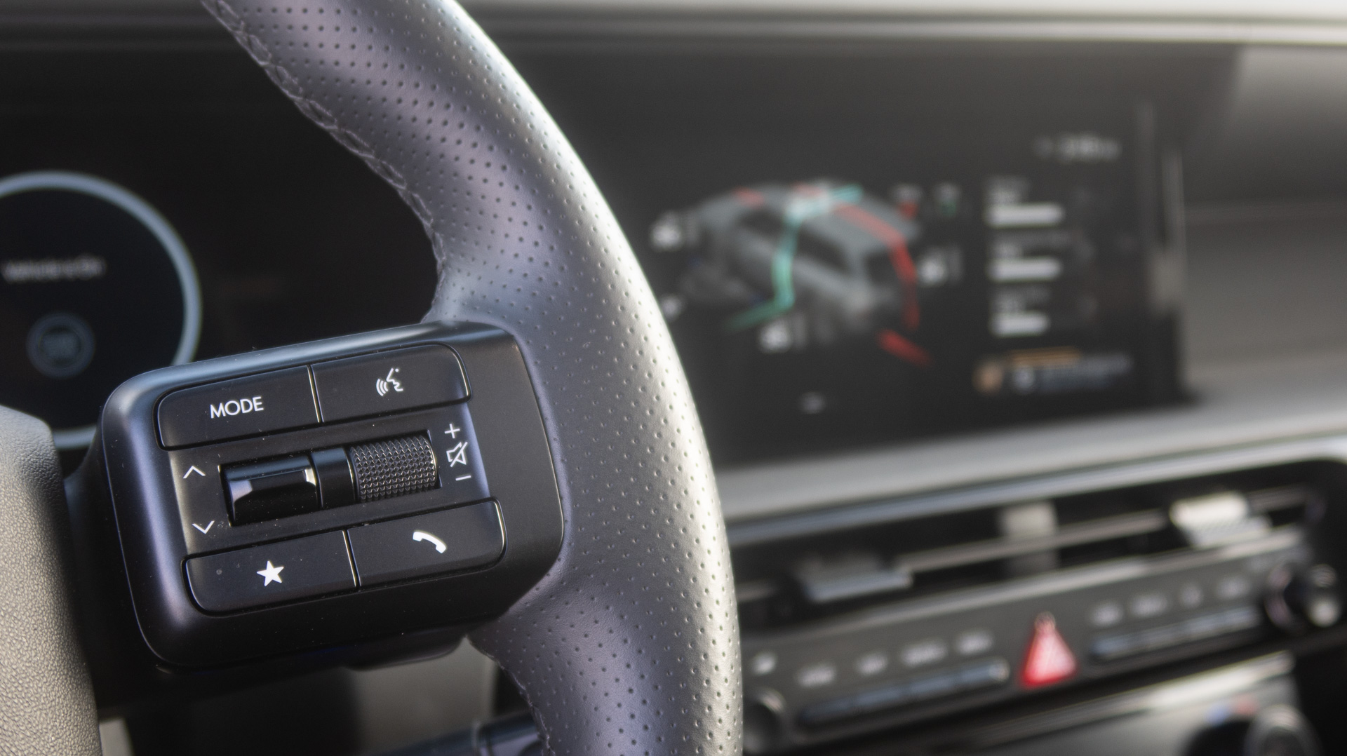 Controles de dirección Hyundai Palisade.