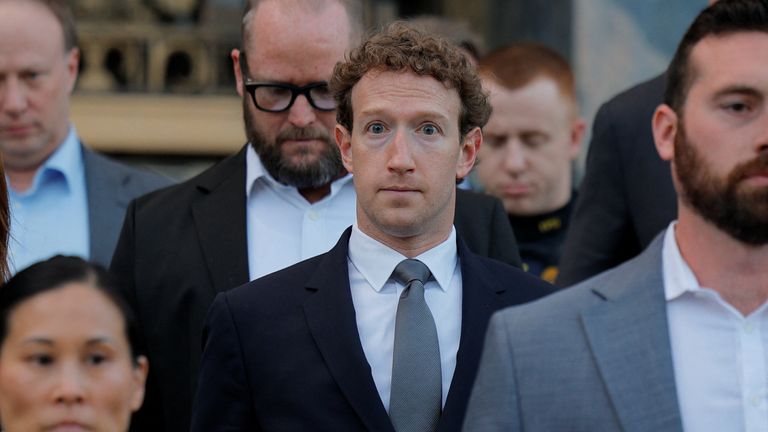 Zuckerberg aprovechó las sugerencias de que sus plataformas estaban diseñadas para dañar a los niños. Foto: Reuters